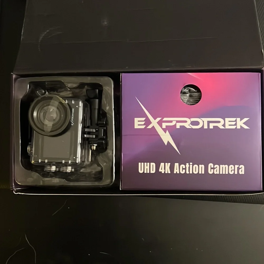 Brand new exprotrek action camera eith underwater capabilities